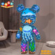 Extraordinary ocean view violent bear building block educational assembly toy