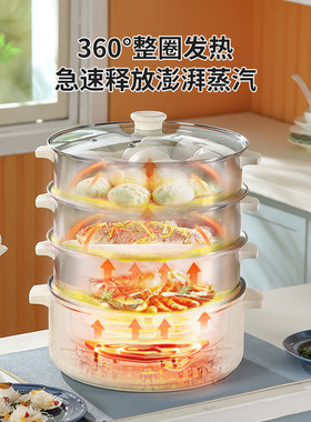 志高电蒸锅多功能火锅煮