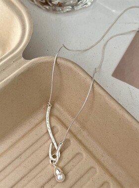 棉左女气质高级感ins风珍珠项链