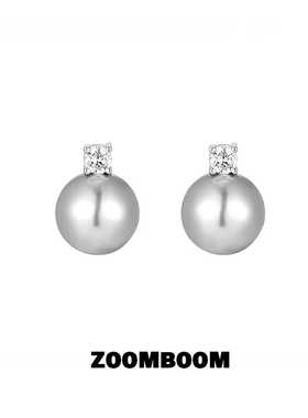 ZOOM戴妃珍珠耳饰925纯银耳钉女高级感小众轻奢耳环2024新款爆款