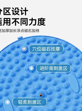 【健康踩出来】指压板足底按摩垫室内超慢跑垫加大加厚圆形脚垫