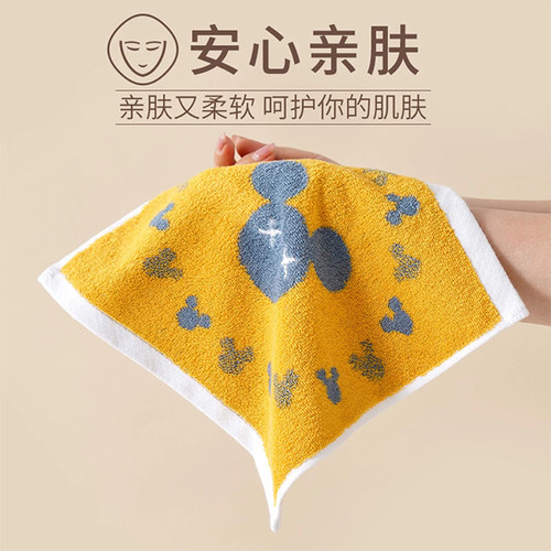25x25纯棉小毛巾 儿童洗脸方巾 柔软亲肤 100全棉 幼儿园手帕手绢 - 图0