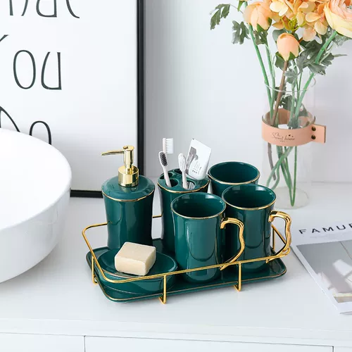 Керамический комплект, ополаскиватель для рта для влюбленных, европейский стиль, простой и элегантный дизайн