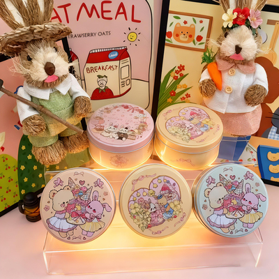 熊治小罐子蛋糕动物奶油盒子蛋糕铁罐网红甜品零食草莓罐罐千层