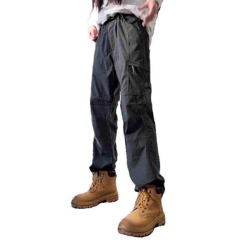 美式机能风冲锋裤男女款春夏搭配马丁靴的裤子加绒工装徒步登山裤,淘宝优惠券,粉丝福利购,淘宝优惠卷