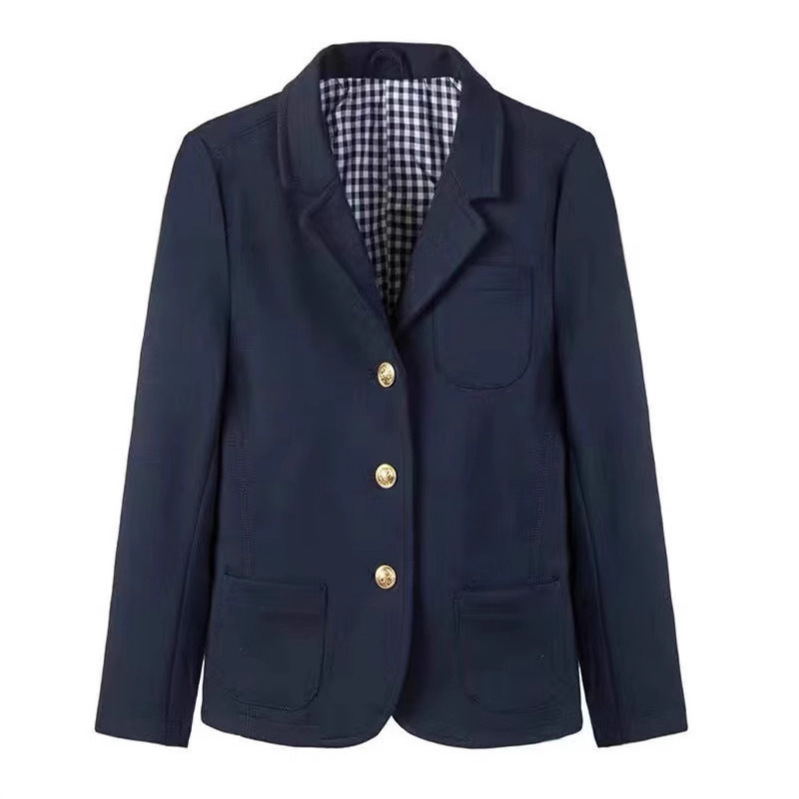 中小学生校服礼服表演儿童西装男女童西服灰色英伦学院西装 - 图1