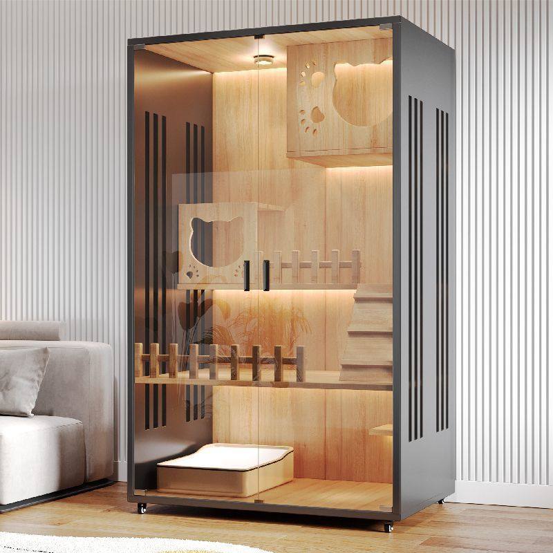 猫别墅家用实木猫笼防水豪华室内猫窝房子超大自由空间猫柜猫屋,淘宝优惠券,粉丝福利购,淘宝优惠卷