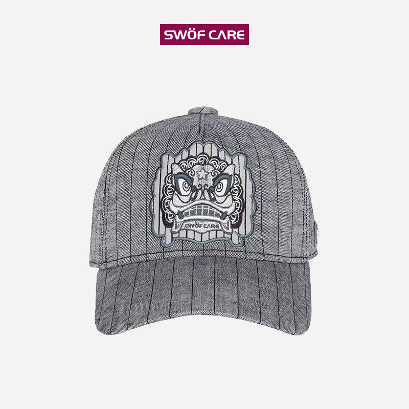 [限时5折]SWOFCARE思沃福明星同款帝王狮灰色帽子男女士棒球帽