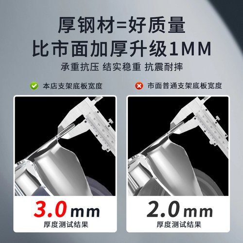 万向轮轮子静音橡胶轮6寸重型脚轮3寸轻型带刹车4寸定向手推车轮 - 图1