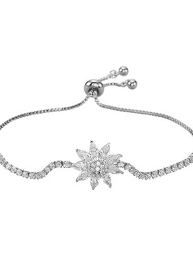 饰品韩版简约g个性大气百搭手镯女时尚气质人造水钻潮人手链手环