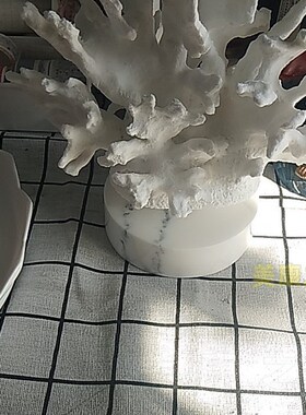 北欧风珊瑚摆件现代轻奢家居酒店高档装饰品样板间电视柜客厅摆设