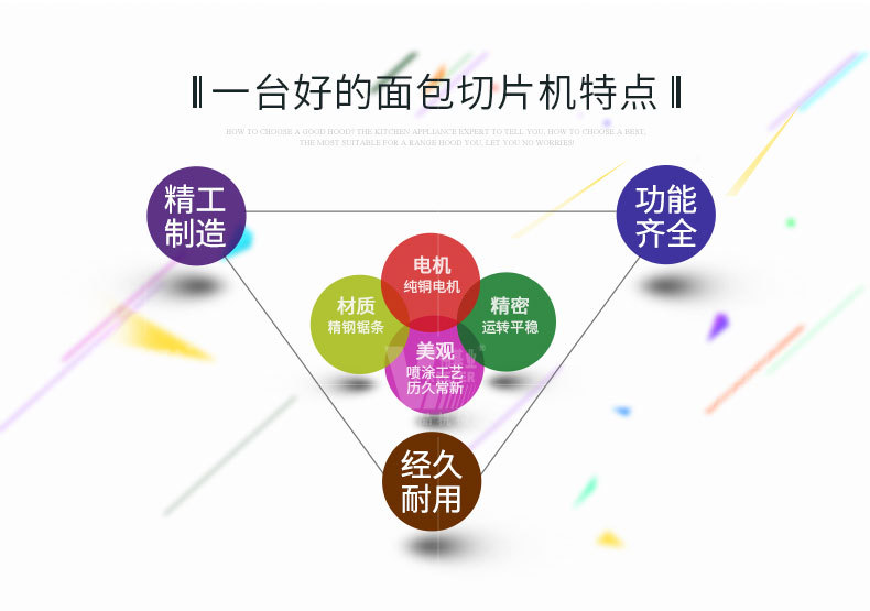 伟基业方包切片机商用吐司不锈钢电动面包分块机吐司切片机-图1