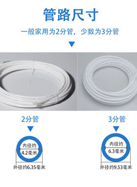 2分PE管 饮水机净水器食品级pe水管3分家用供水软管100米直饮
