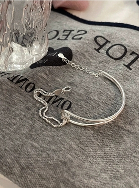 手链RONERAI合金冷淡风女双层