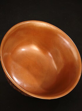 匠泽铜魂纯铜龙碗聚宝盆双龙戏珠摆件家居创意礼品摆设聚宝盆工艺