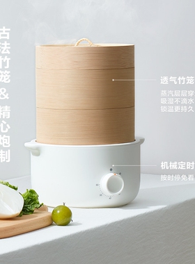 仁秀电蒸锅家用小型蒸汽锅多层20