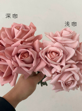 高端保湿手感仿真花5头卷