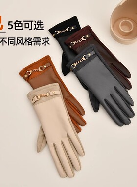 冬季手套女加绒加厚保暖