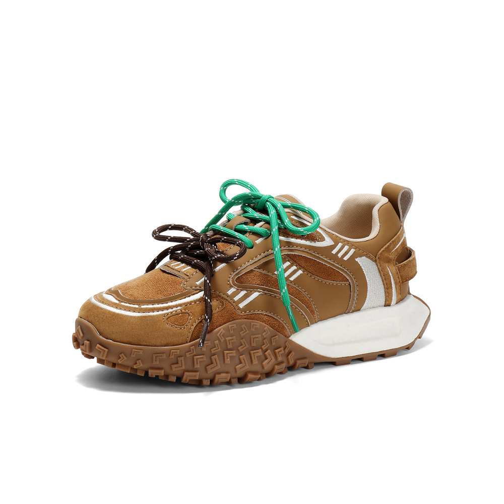 森达可可拿铁女鞋2025春季新款运动风复古超软休闲阿甘鞋ZTF45AM5,淘宝优惠券,粉丝福利购,淘宝优惠卷