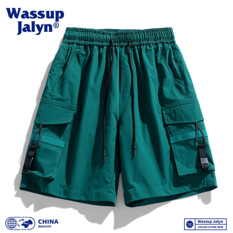 WASSUP JALYN美式工装短裤男事夏季高级感痞帅薄款休闲沙滩五分裤,淘宝优惠券,粉丝福利购,淘宝优惠卷