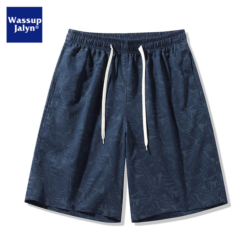 WASSUP JALYN夏季休闲花短裤男新款夏威夷沙滩男装宽松运动五分裤,淘宝优惠券,粉丝福利购,淘宝优惠卷