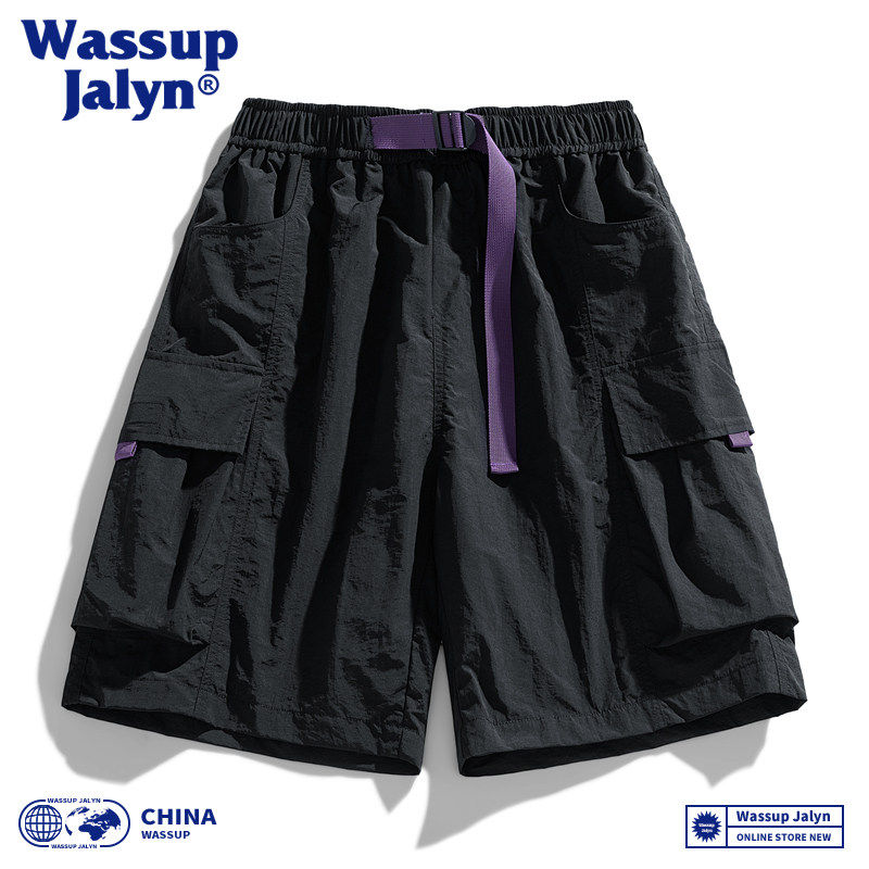 WASSUP JALYN美式工装大码男士短裤休闲宽松夏季冰丝速干五分裤子,淘宝优惠券,粉丝福利购,淘宝优惠卷