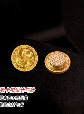 复古珍珠锦鲤胸针女高端精致