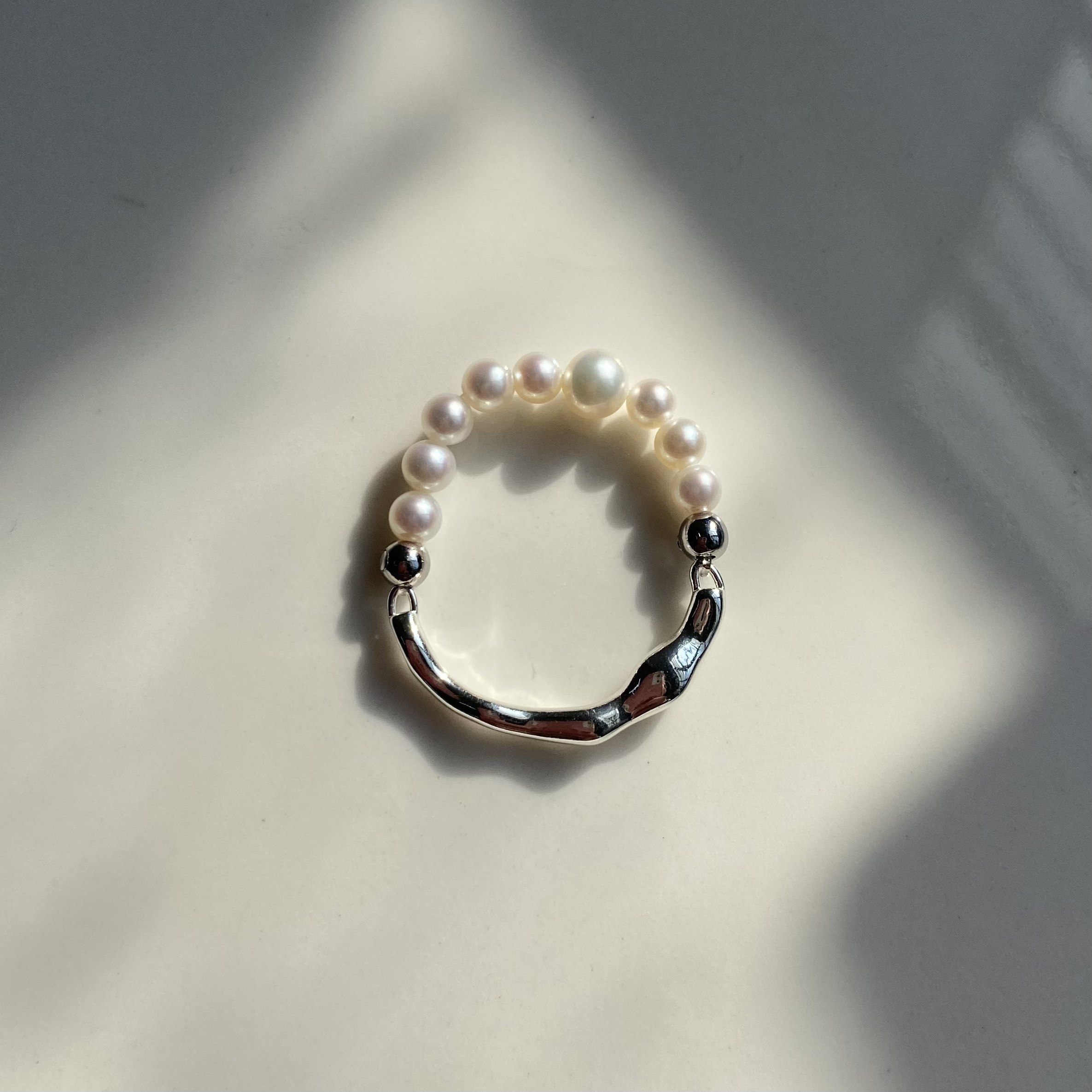 珍氏珠宝天然淡水baby珠戒指女款圆形时尚潮流个性设计弹力绳戒圈,淘宝优惠券,粉丝福利购,淘宝优惠卷