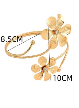 欧美个性花朵蝴蝶金属夸张手镯