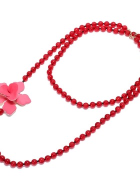 欧美夸张多层叠戴长项链