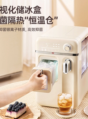 美国卓朗制冰机饮水机一体家用小