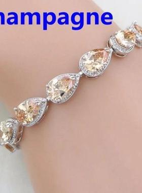 Fashionable and Exquisite Crystal Gemstone Bracelet Temperam