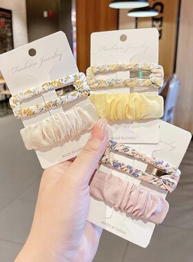 女孩超小bb夹女士高级感碎发夹适合头发少的发饰漂亮小发卡侧边夹