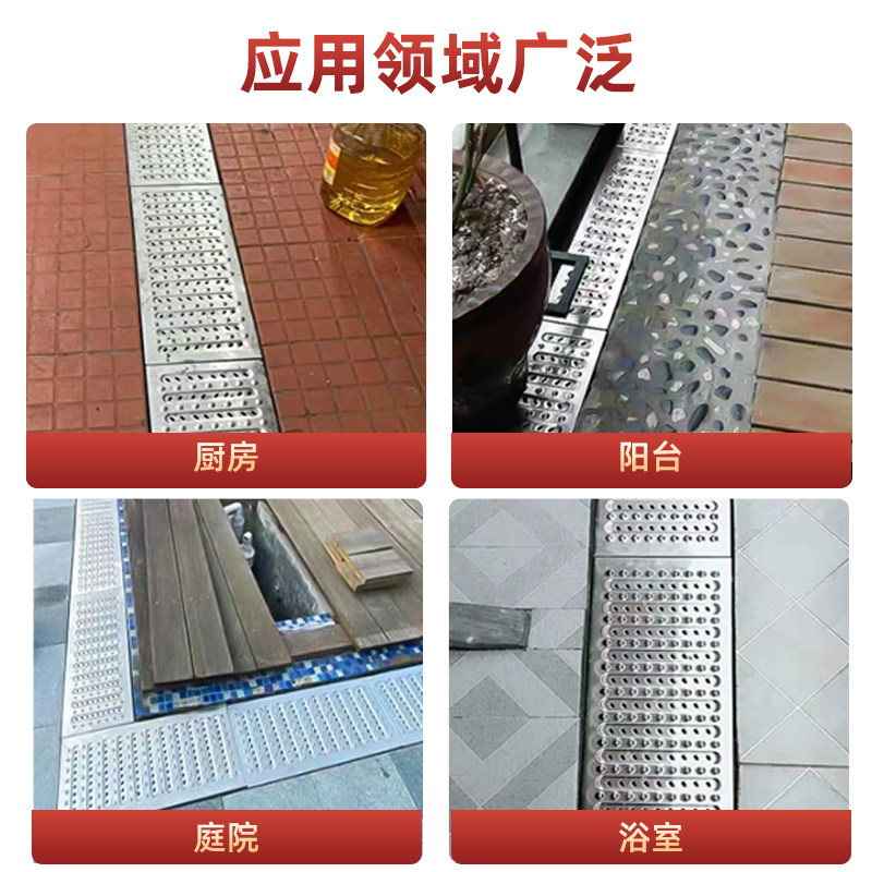 304不锈钢地沟盖板水沟排水沟盖水槽篦子明沟厨房下水道格栅定制,淘宝优惠券,粉丝福利购,淘宝优惠卷