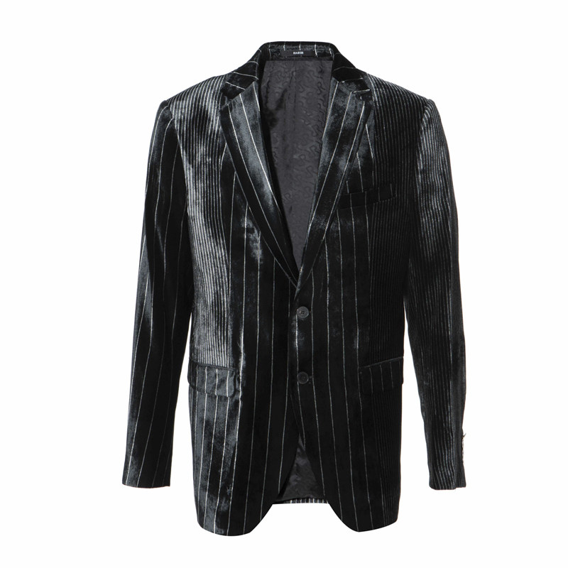 RARE威雅男装奥莱秋冬男士商务绅士款黑色宽窄竖条拼接单西,淘宝优惠券,粉丝福利购,淘宝优惠卷