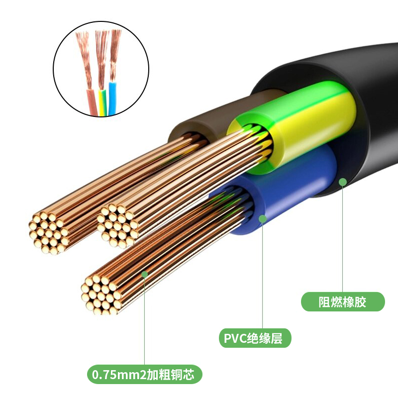 适用九阳电压力锅配件JYY-50YL6 JYY-50C8电源线凹槽5L升插头电线 - 图3