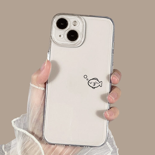 简约猫咪鱼适用一加11手机壳15/3/ace2v透明5至尊13/1+10pro/12/9r魅族22套21note/20/oppo高级8t新款oneplus - 图3