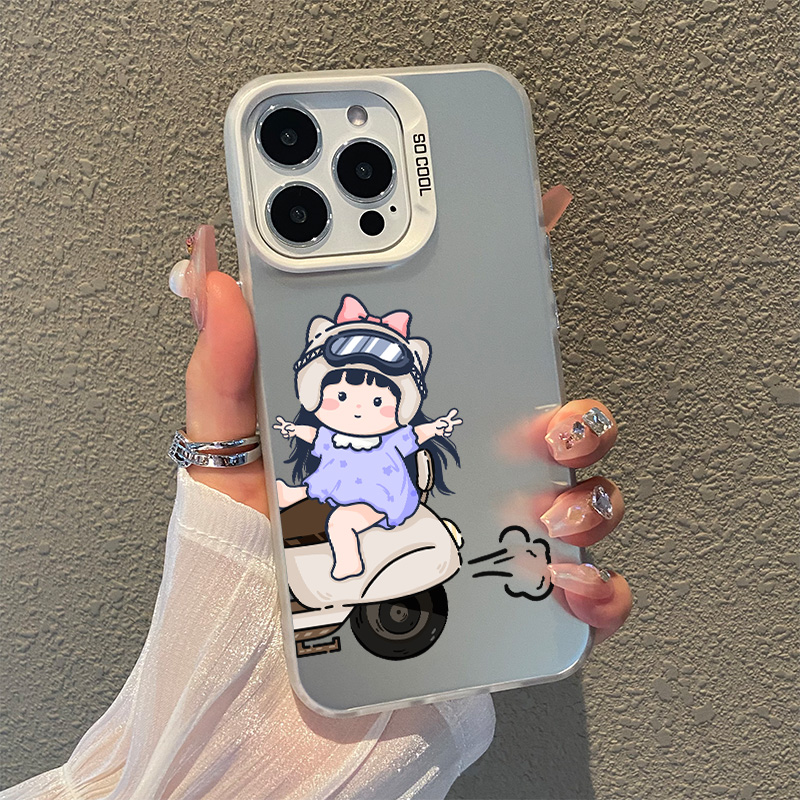 适用iPhone16手机壳情侣17air苹果15promax卡通13可爱11高级感14小众12新款x男女x情侣款xr一对mini套8plus/7 - 图1