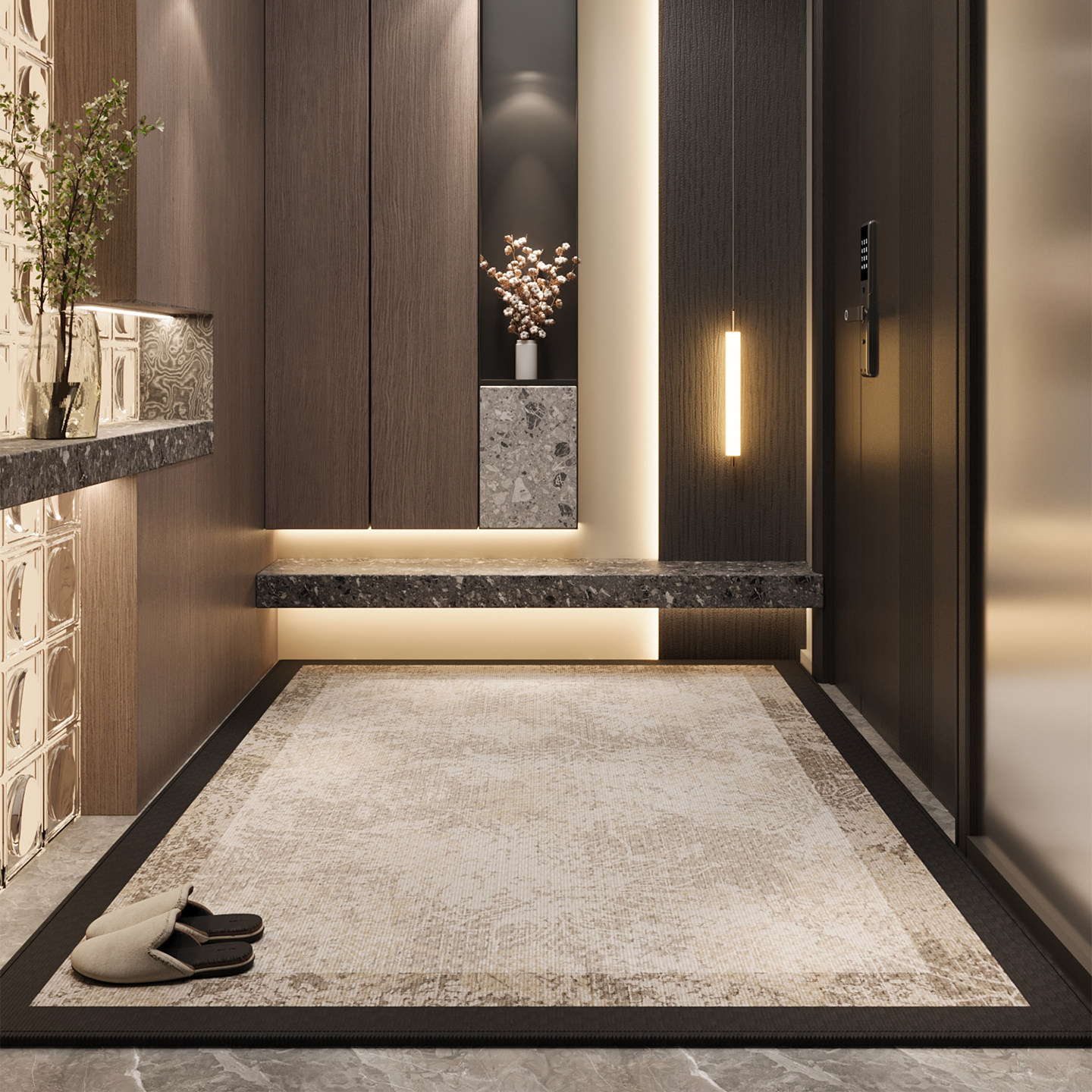 入户门地垫玄关耐脏除尘防滑脚垫大门口可裁剪地毯高级感定制门垫,淘宝优惠券,粉丝福利购,淘宝优惠卷