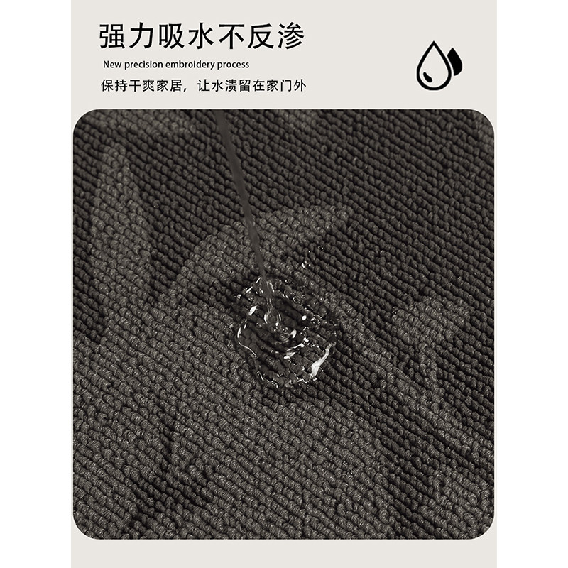 高端入户门地垫灰色防滑脚垫别墅门口免打理地毯玄关进门除尘门垫,淘宝优惠券,粉丝福利购,淘宝优惠卷