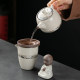 Hanmei Ru Kiln Jinglan Pot ຄວາມອາດສາມາດຂະຫນາດໃຫຍ່ Ceramic ຊາບານຂຸມ