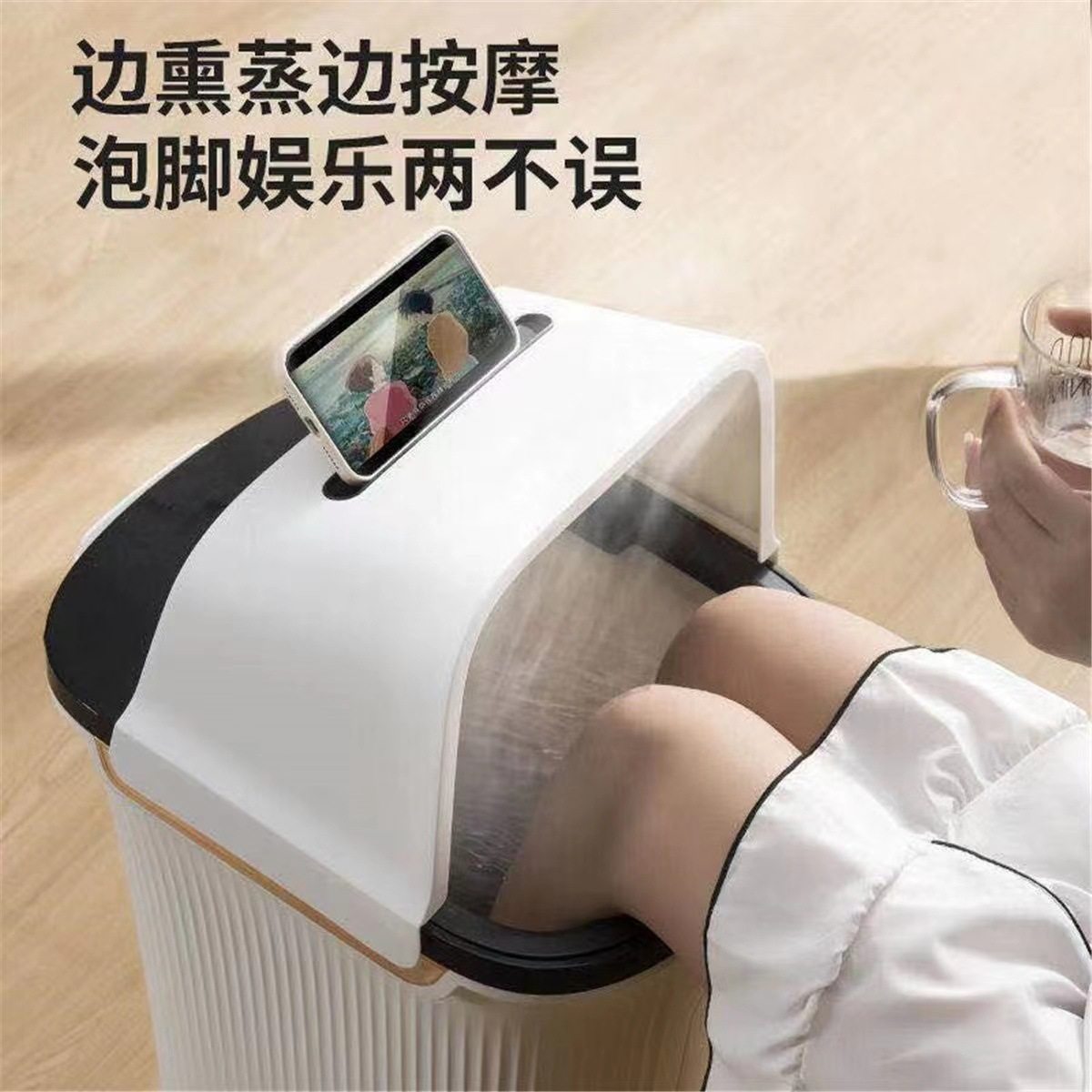 志高足浴盆全自动按摩电动泡脚桶高深过小腿膝洗脚神器恒温家用,淘宝优惠券,粉丝福利购,淘宝优惠卷