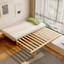 Floating window revamp folding pull-out telescopic bridging splicing sofa bed Skeleton Bedroom Bookhouse Solid Wood Custom Size