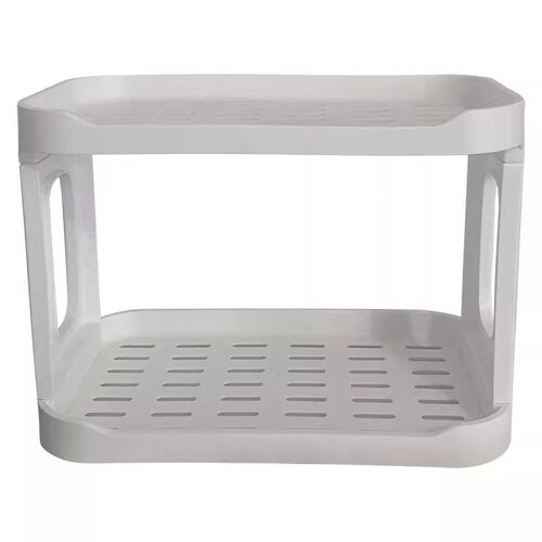 日系桌面双层置物架卧室桌上收纳架小型迷你宿舍化妆品办公室架子 - 图3