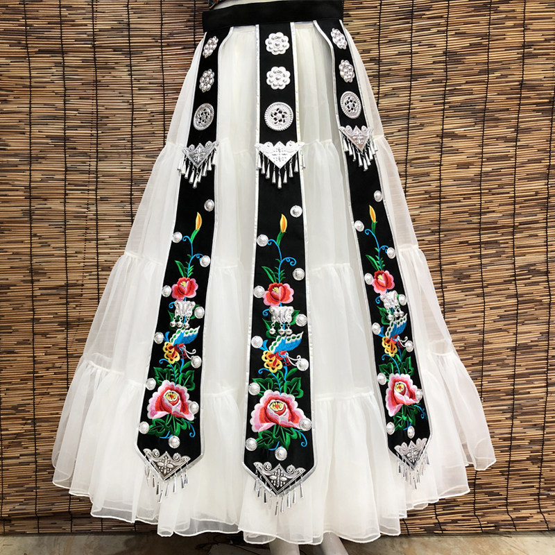 新款苗族服装腰带女刺绣腰带苗家服饰配饰贵州湖南广西旅拍摄影用