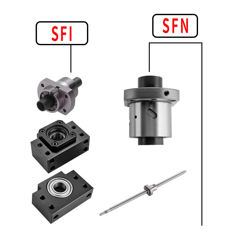 新款轧制进口滚珠丝杆螺母DFV/OFV/SFV01604-3.8/1610/2010/2020/-图1