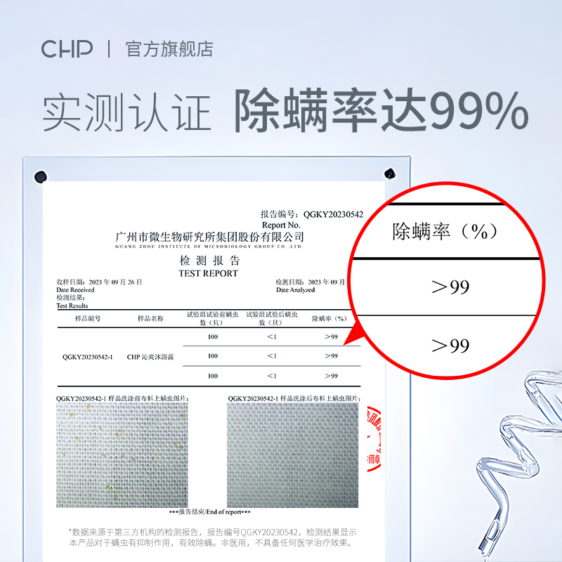 CHP氨基酸洗发水除螨沐浴露洗护套装持久留香控油清爽洗澡净痘男-图2