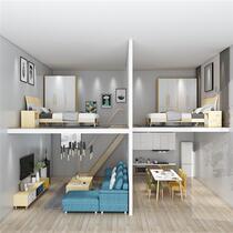 Rental Housing Full Portfolio Suit Rental House Private Package Three Rooms Two Hall Bedrooms Furniture Nordic Furniture Furniture Furniture