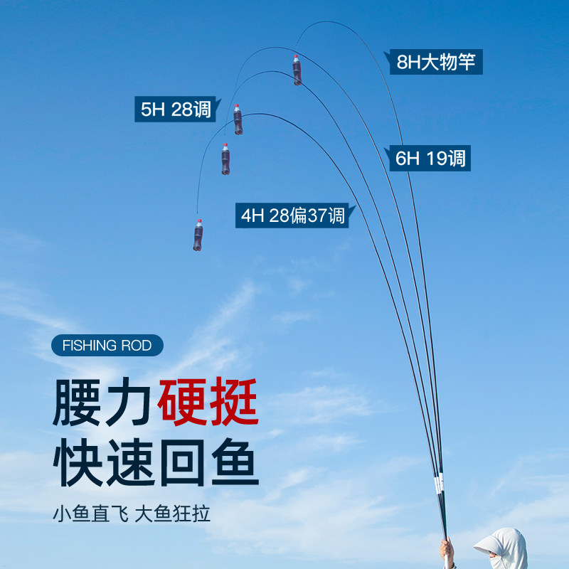 名伦旗舰鱼竿手竿高碳超轻超硬大物竿台钓竿鲫鱼钓鱼手杆正品正品,淘宝优惠券,粉丝福利购,淘宝优惠卷