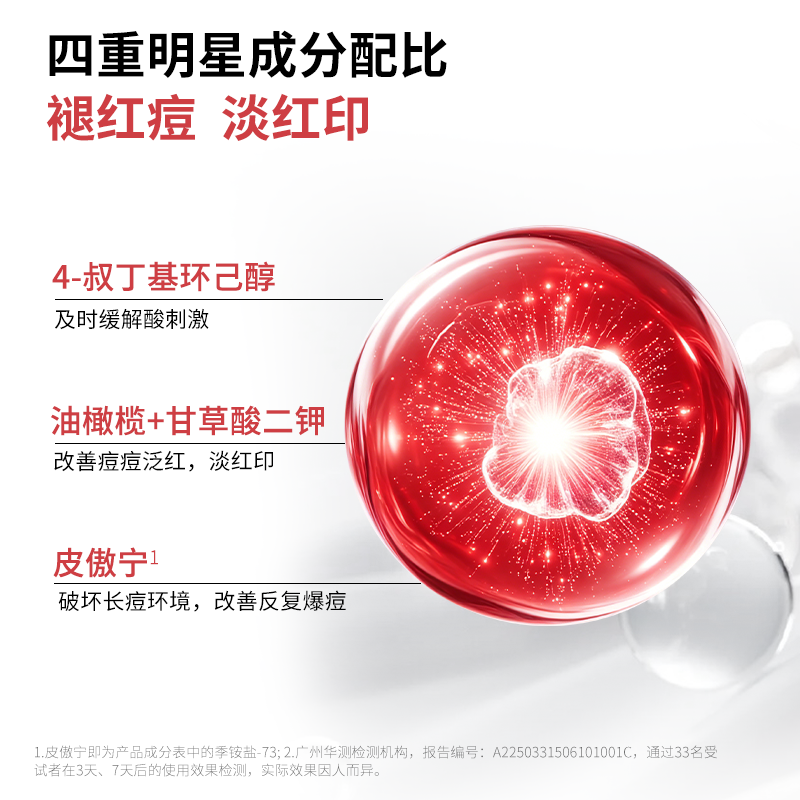 【晁然38女神节】喜辽妥壬二酸祛痘精华霜非凝胶水杨酸痘痘印粉刺